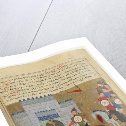 The siege of Beijing. Miniature from Jami al-tawarikh (Universal History), ca 1430 by Anonymous