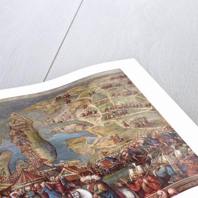The siege of Malta. Detail by Matteo Perez d'Aleccio