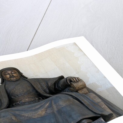 Seated statue of Chingis Khan at the Parliament Building in Ulan Bator, 2005 by Anonymous