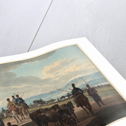 Russian Cossacks on march, 1804 by Wilhelm Ritter von Kobell