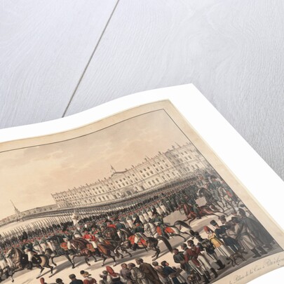 A Review of the Russian Infantry on the Palace Square in St Petersburg, 1809-1813 by Wilhelm Ritter von Kobell