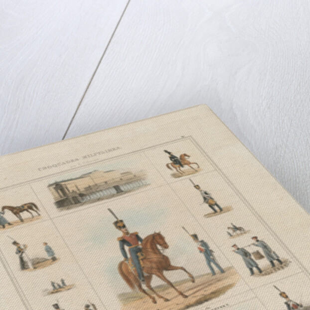 Dress uniforms of the Izmailovsky Regiment, 1840 by E. Gilbertson