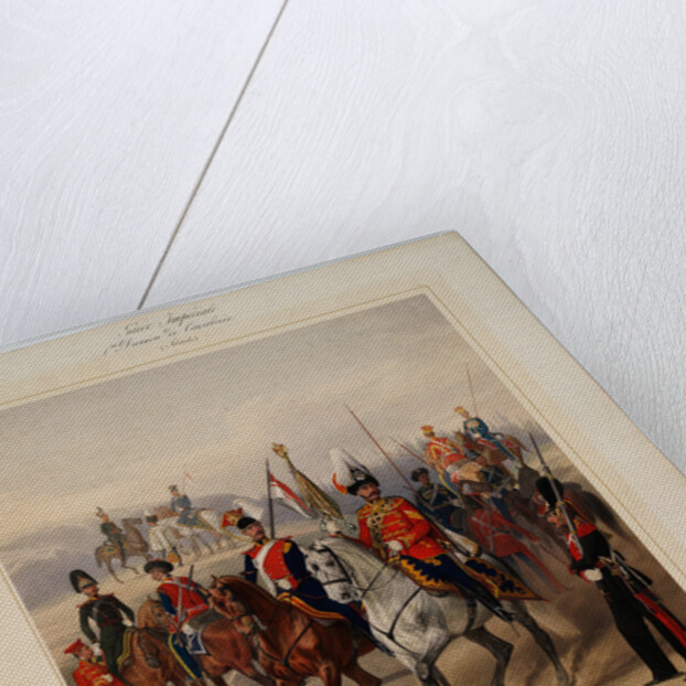Soldiers of the 1st Guard Cavalry Division of the Russian Imperial Guard, 1867 by Karl Karlovich Piratsky