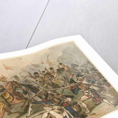 French infantry and Russian hussars in combat at Austerlitz by Frédéric Goupil-Fesquet