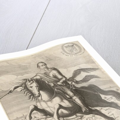 Gustavus Adolphus before the map of Pomerania in the background, 1630 by Anonymous