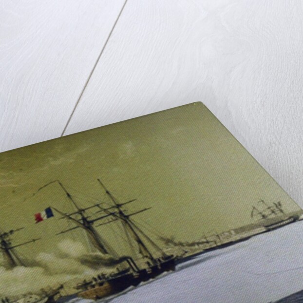 Icebreaking in the Dnieper Liman for the passage of Floating batteries, 1855-1856, 1860 by Antoine Léon Morel-Fatio
