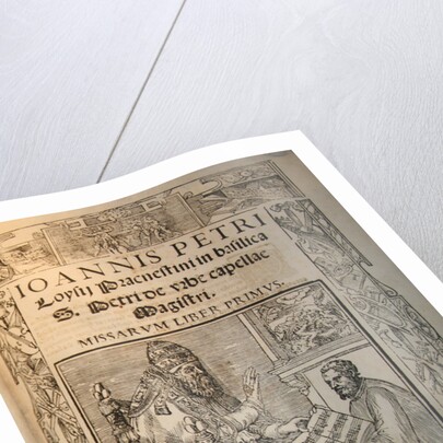 Frontispiece of the Missarum Liber primus by Anonymous