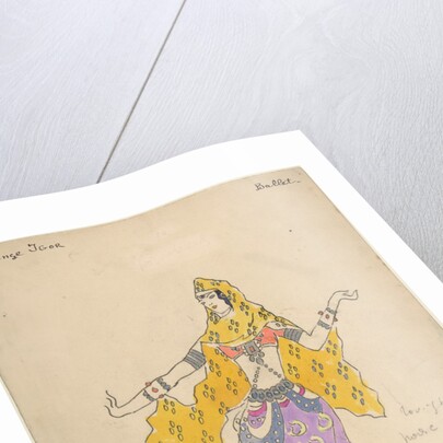 Polovtsian girl. Costume design for the opera Prince Igor by A. Borodin, 1909 by Konstantin Alexeyevich Korovin