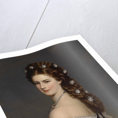 Empress Elisabeth of Austria with Diamond stars in her hair, ca 1860 by Franz Xavier Winterhalter