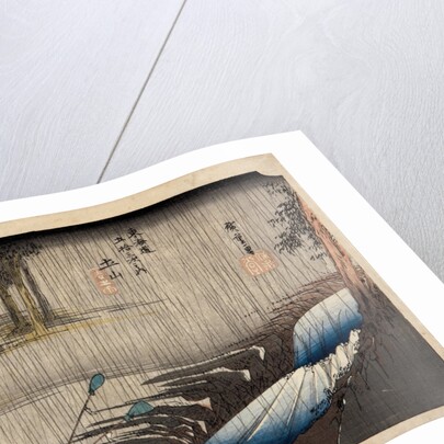 Tsuchiyama - Spring Rain by Utagawa Hiroshige
