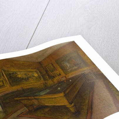 Billiard Room at Ménil-Hubert, 1892 by Edgar Degas