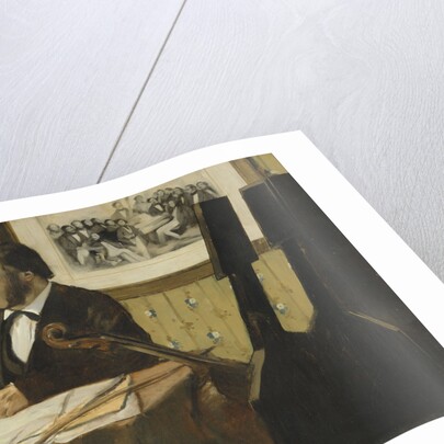 Louis-Marie Pilet, Cellist in the Orchestra of the Paris Opera, 1868-1869 by Edgar Degas