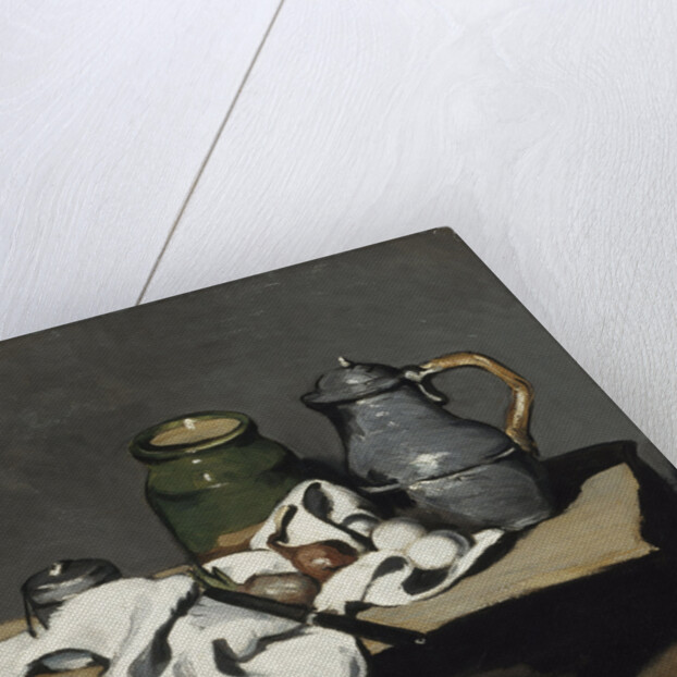 Still life with kettle, 1867-1869 by Paul Cézanne