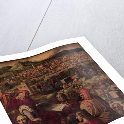 Arnolfo di Cambio shows the plan to enlarge Florence, 1563-1565 by Giorgio Vasari