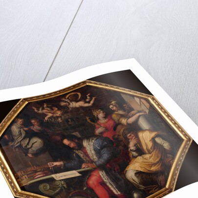 Cosimo studies the taking of Siena, 1563-1565 by Giorgio Vasari