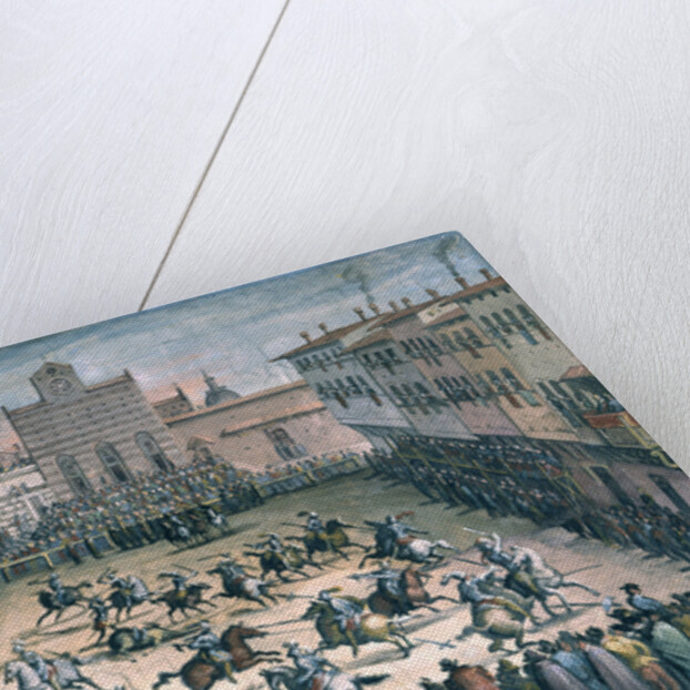 Horse Joust at the Piazza Santa Croce, 1561-1562 by Johannes Stradanus