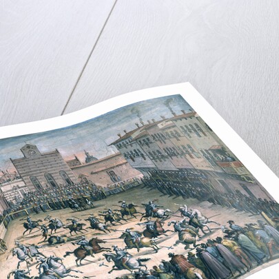 Horse Joust at the Piazza Santa Croce, 1561-1562 by Johannes Stradanus