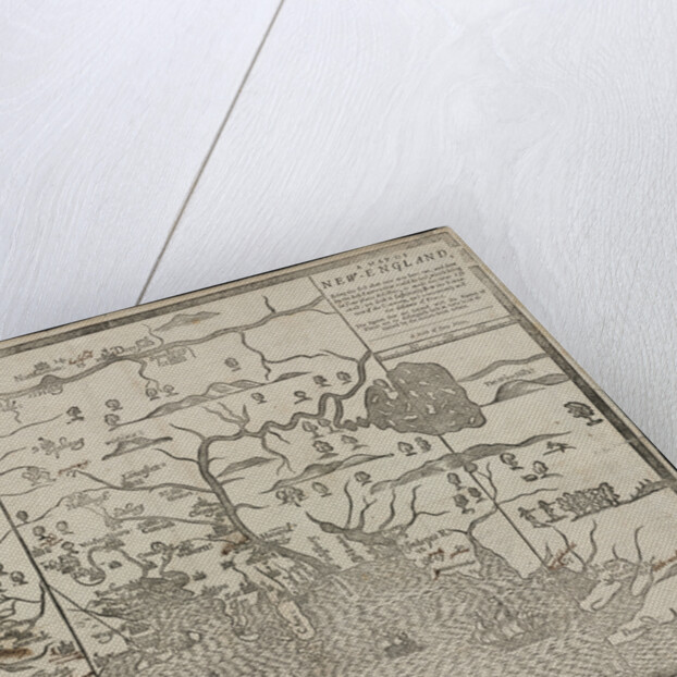 The map of New England by John Foster