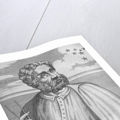 Portrait of Ferdinand Magellan. (From Isaac Bullart?s Academie des sciences et des arts), 1682 by Nicolas de Larmessin