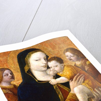 The Virgin and Child with two Angels, ca 1485 by Ambrogio Bergognone