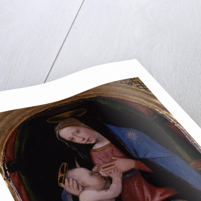 Triptych, central panel: Enthroned Maria lactans, 1500 by Mariotto Albertinelli