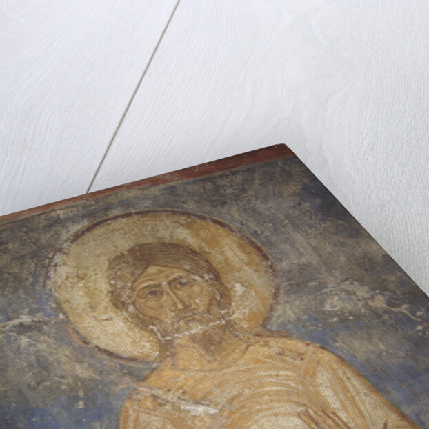 Saint Alexius von Edessa, 12th century by Ancient Russian frescos