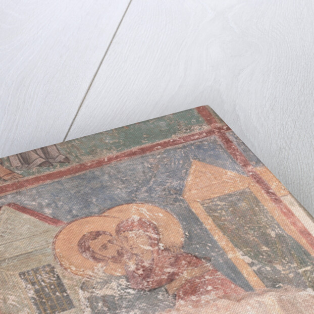 Meeting of Saints Joachim and Anne at the Golden Gate, 12th century by Ancient Russian frescos