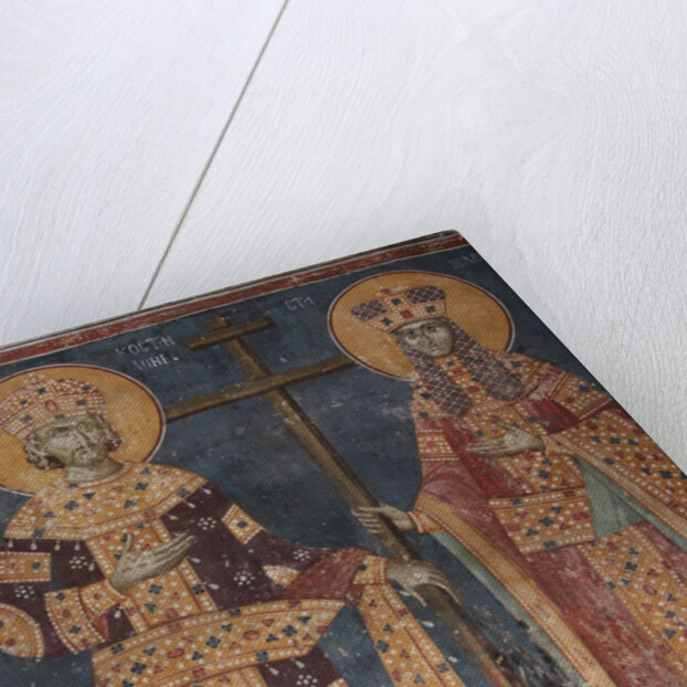 Exaltation of the Cross. Saints Constantine the Great and Helena, 1321-1322 by Anonymous