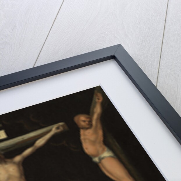 The centurion Longinus among the crosses of Christ and the two thieves, 1539 by Lucas Cranach the Elder