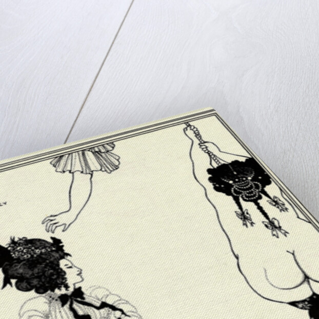 Two Athenian women in distress. Illustration for The Lysistrata of Aristophanes, 1896 by Aubrey Beardsley