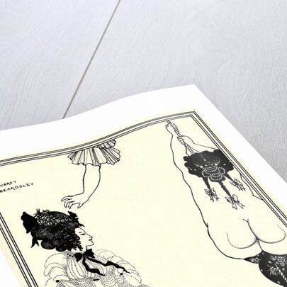 Two Athenian women in distress. Illustration for The Lysistrata of Aristophanes, 1896 by Aubrey Beardsley