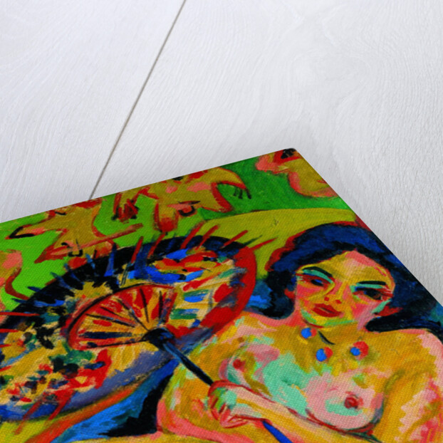 Girl under a Japanese Umbrella, c. 1909 by Ernst Ludwig Kirchner