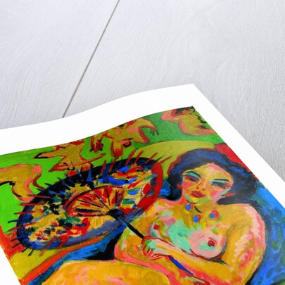 Girl under a Japanese Umbrella, c. 1909 by Ernst Ludwig Kirchner