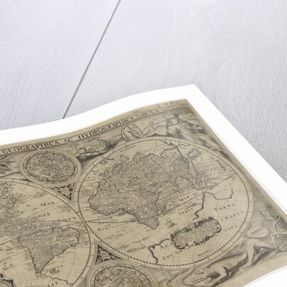 Nova totius terrarum orbis geographica ac hydrographica tabula (Map of the world), 1631 by Jodocus Hondius