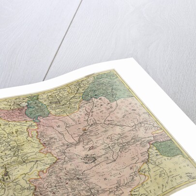 Map of Moscow governorate and parts of nearest provinces, 1745 by Anonymous master
