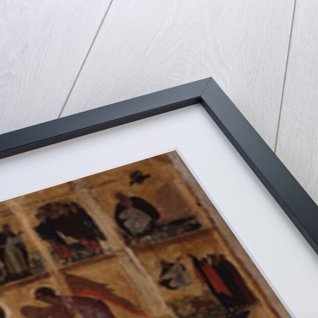 The Prophet Elijah with Scenes from His Life, End of 14th cen by Russian icon