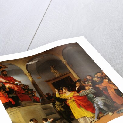 Altar of St. Lucia. Saint Lucia Before The Judge by Lorenzo Lotto