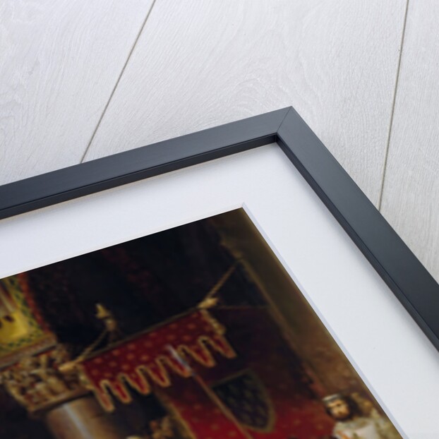 King Louis VII takes the standard at Saint-Denis by Jean-Baptiste Mauzaisse