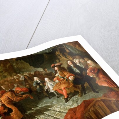 Louis XIV receiving the Persian Ambassador in the Galerie des Glaces at Versailles, 19th February 17 by Antoine Coypel