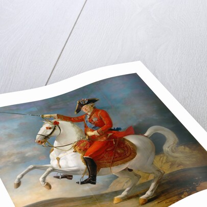 Equestrian Portrait of the King Louis XVI by Jean Baptiste François Carteaux