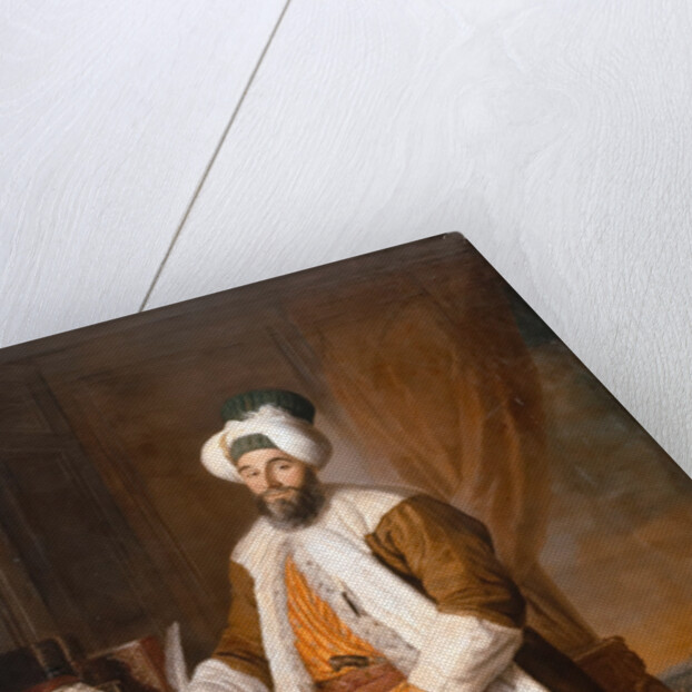 Portrait of Mehemet Said Pacha, Bey of Rumelia, special ambassador of the ottoman Sultan Mahmoud I i by Jacques-Andrè Joseph Aved