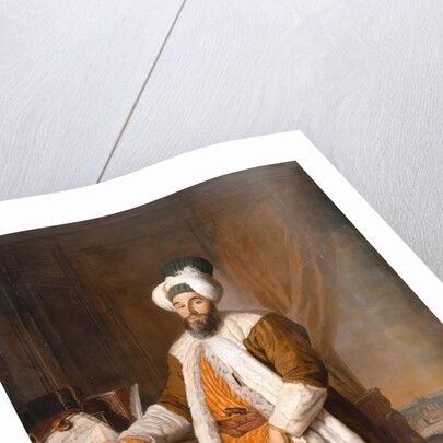 Portrait of Mehemet Said Pacha, Bey of Rumelia, special ambassador of the ottoman Sultan Mahmoud I i by Jacques-Andrè Joseph Aved