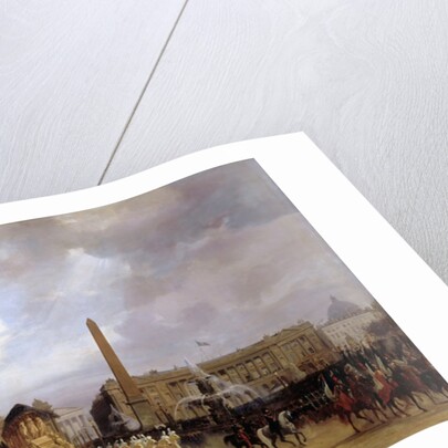 The Funeral Cortege of Napoleon I Passing Through the Place de la Concorde 15 December 1840 by Jacques Guiaud