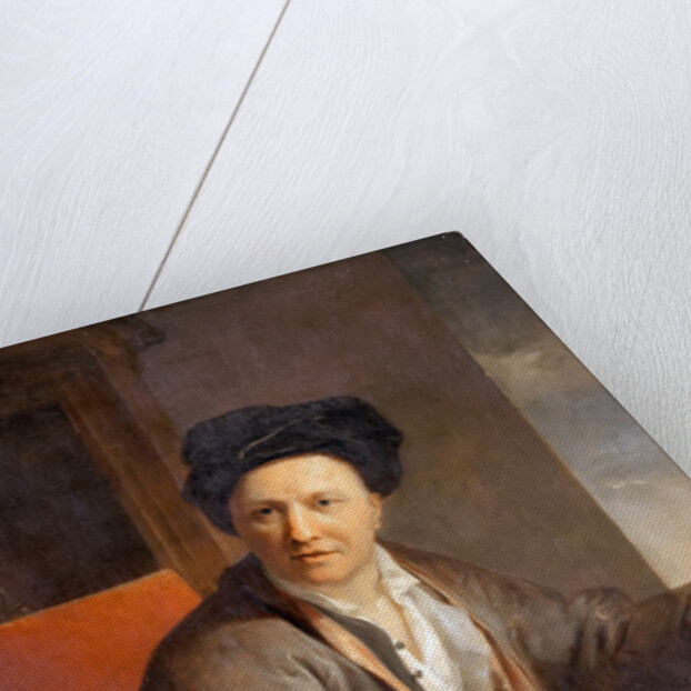 Portrait of the author Bernard le Bovier de Fontenelle by Louis Galloche