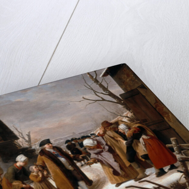Louis XVI Distributing Alms to the Poor of Versailles during the Winter of 1788 by Louis Hersent