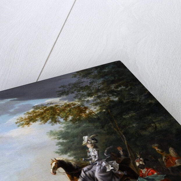 Marie-Antoinette Hunting with Dogs by Louis-Auguste Brun de Versoix