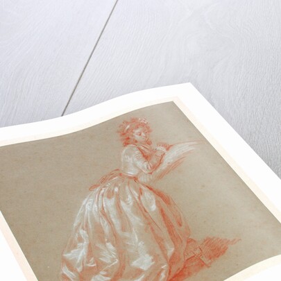 Young woman kneeling by Marguerite Gérard