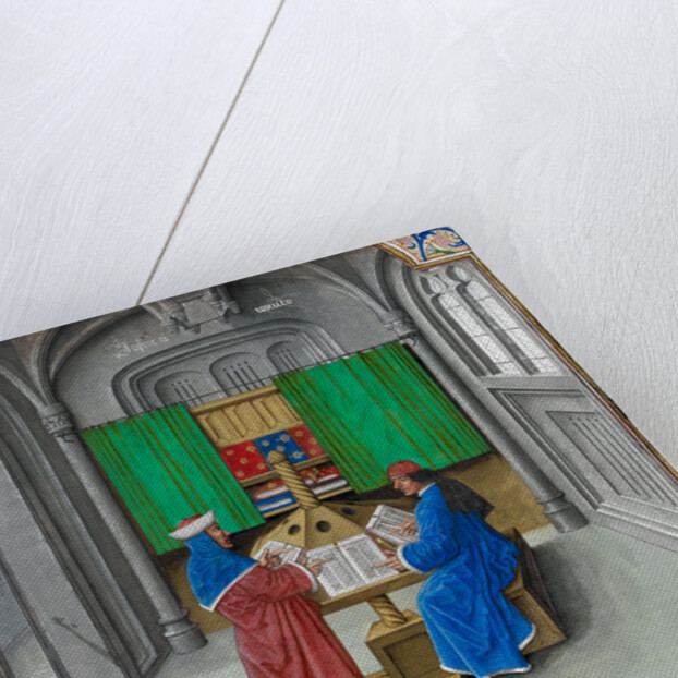 Boccaccio and Petrarch by Master of the White inscriptions