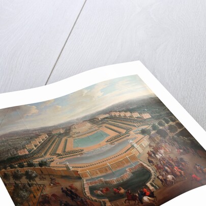 General view of the chateau and pavilions at Marly by Pierre-Denis II Martin