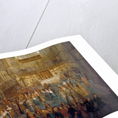 The coronation of Louis XV in the Rheims Cathedral, 25 October 1722 by Pierre-Denis II Martin